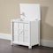 Alaterre Furniture Derby 19"W x 20"H Deluxe Clothes Hamper ANDE77WH - alternate 2